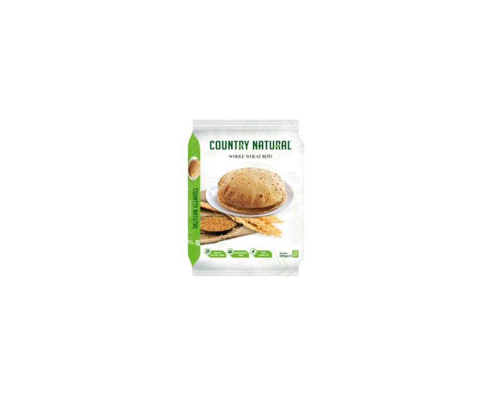 Country Natural Whole Wheat Roti 900gm