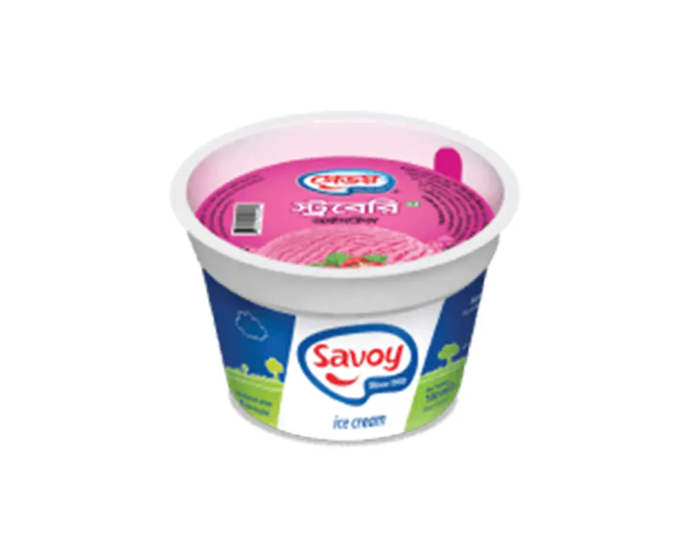 Savoy Strawberry Ice Cream Cup 100ml