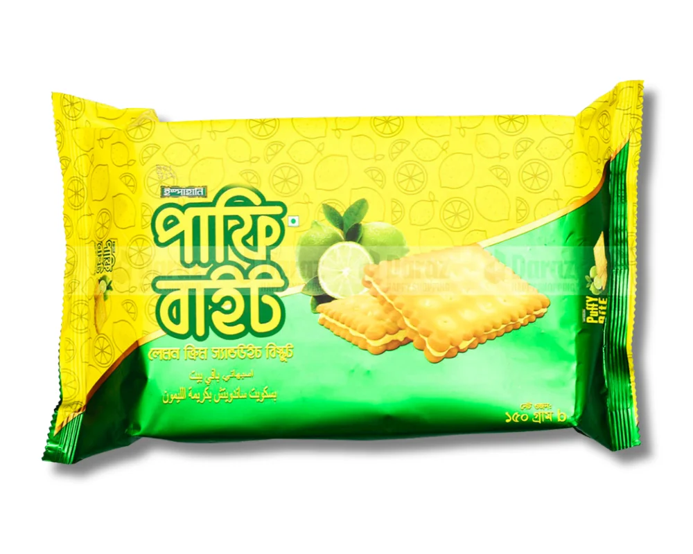 Ispahani Puffy Bite Lemon Cream Biscuit 150±30gm