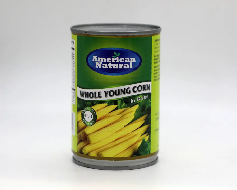 American Natural Whole Young Corn 425gm (Thailand)