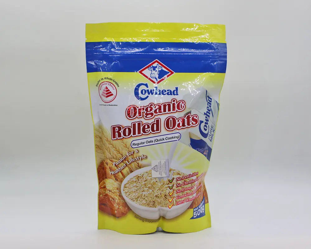 Cowhead Organic Rolled Regular Oats 500gm (China)