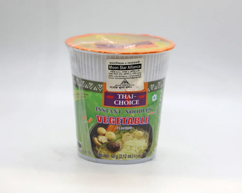 Thai Choice Instant Cup Noodles Vegetable 60gm
