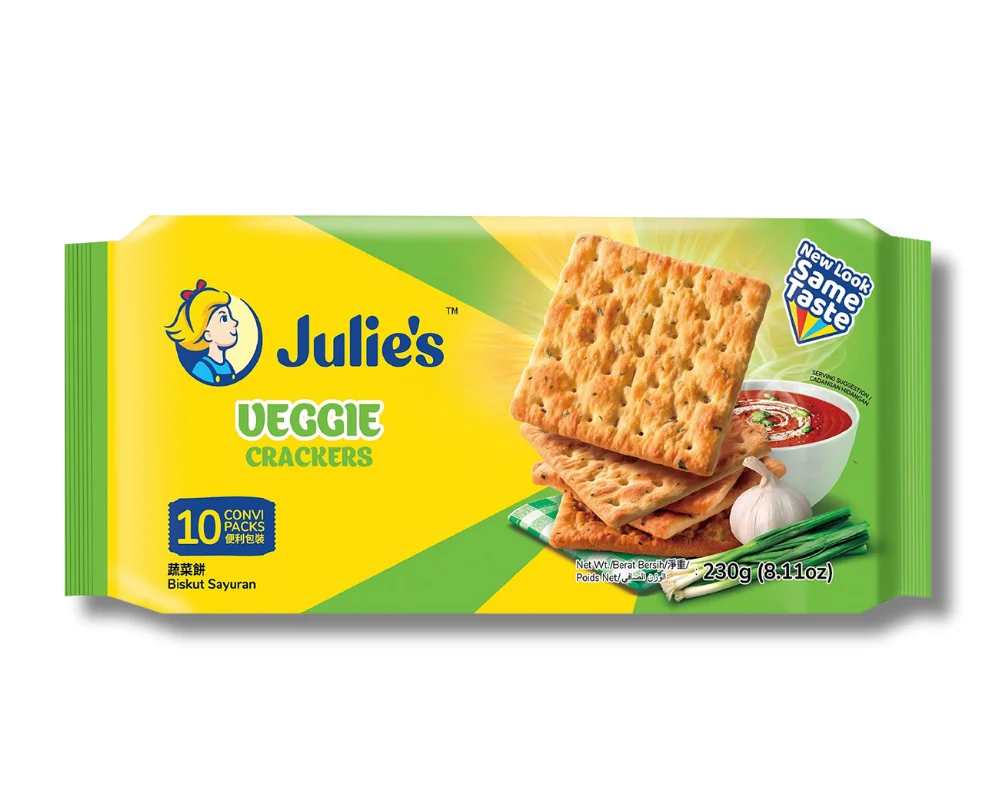 Julie's Veggie Crackers Biscuit 230gm (Malaysia)