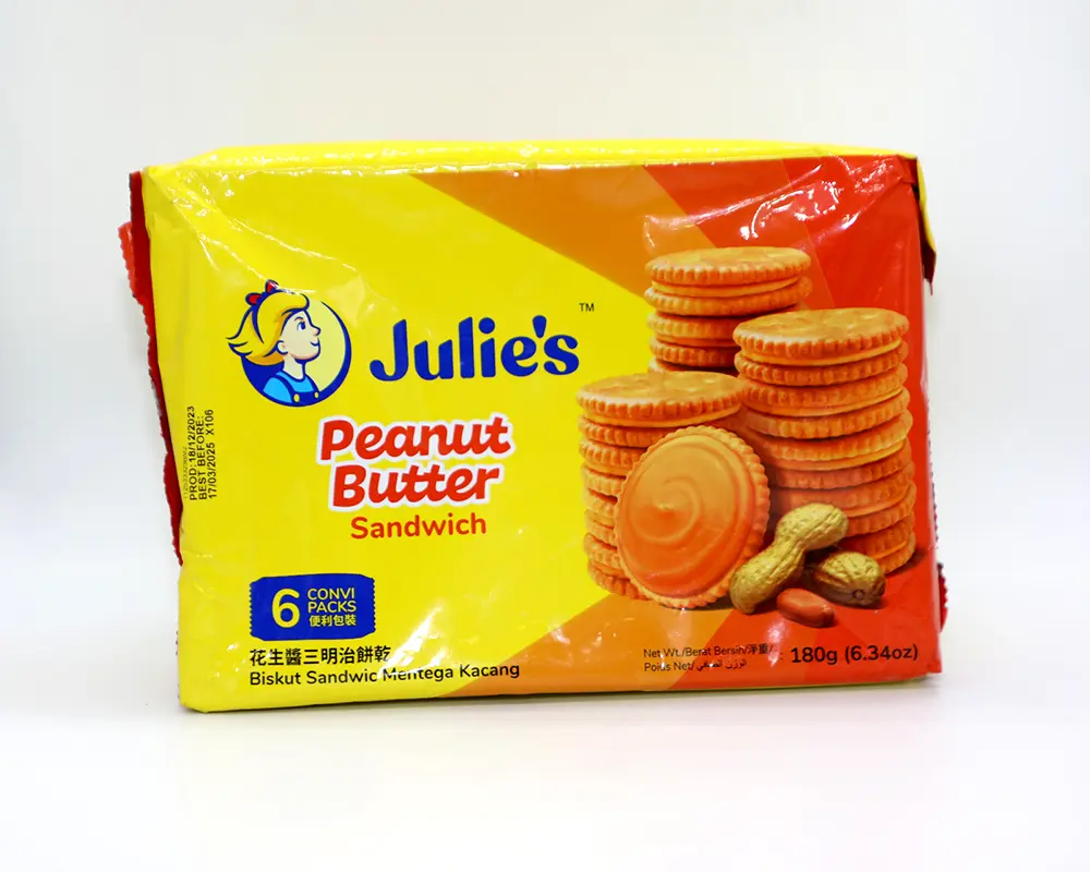 Julie's Peanut Butter Sandwich Biscuit 180gm Malaysia