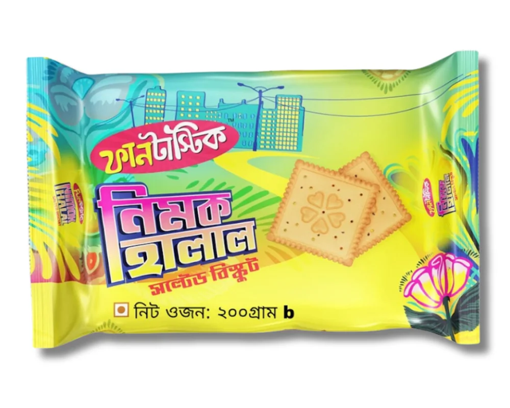 Funtastic Nimok Halal Salted Biscuits 200gm (Buy3 Get1 Free)