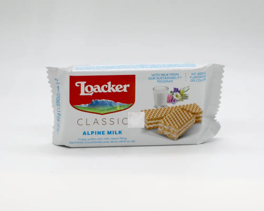 Loacker Classic Alpine Milk Wafer 45gm