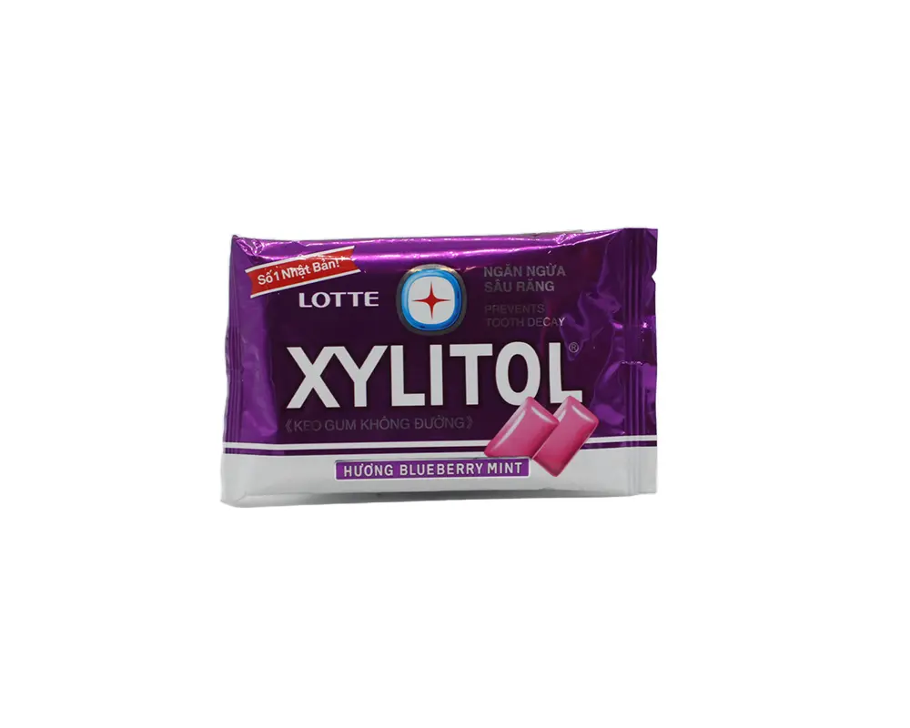 Lotte Xylitol Blueberry Mint Gum 11.6gm Viet Nam