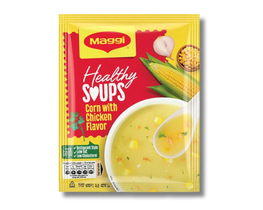 Maggi Healthy Corn With Chicken Soups 25gm (Buy2 Get2 Free)