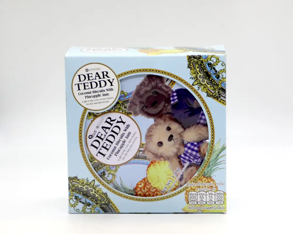Dear Teddy Pineapple Cream Biscuit 150gm Thailand