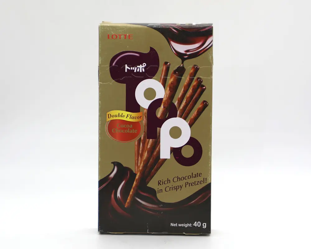 Lotte Toppo Cocoa Chocolate 40gm Thailand