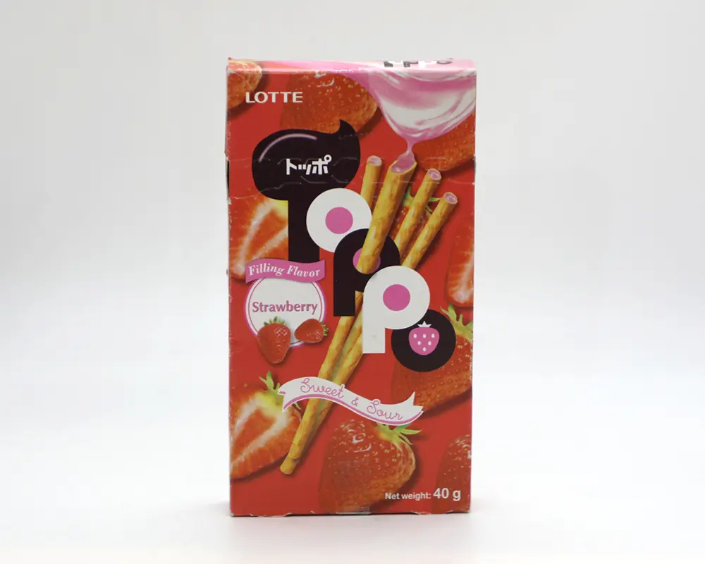 Lotte Toppo Strawberry Chocolate 40gm Thailand