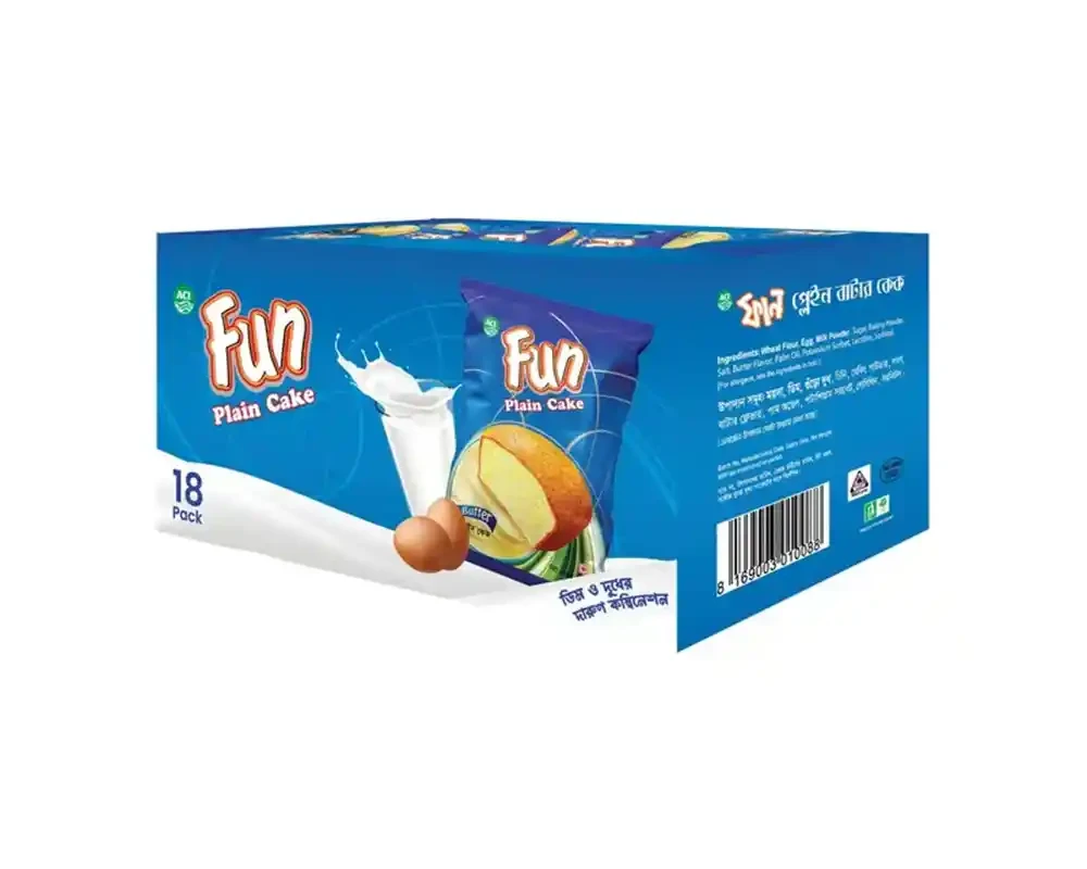 Fun Super Champ Butter Plain Cake 18gm