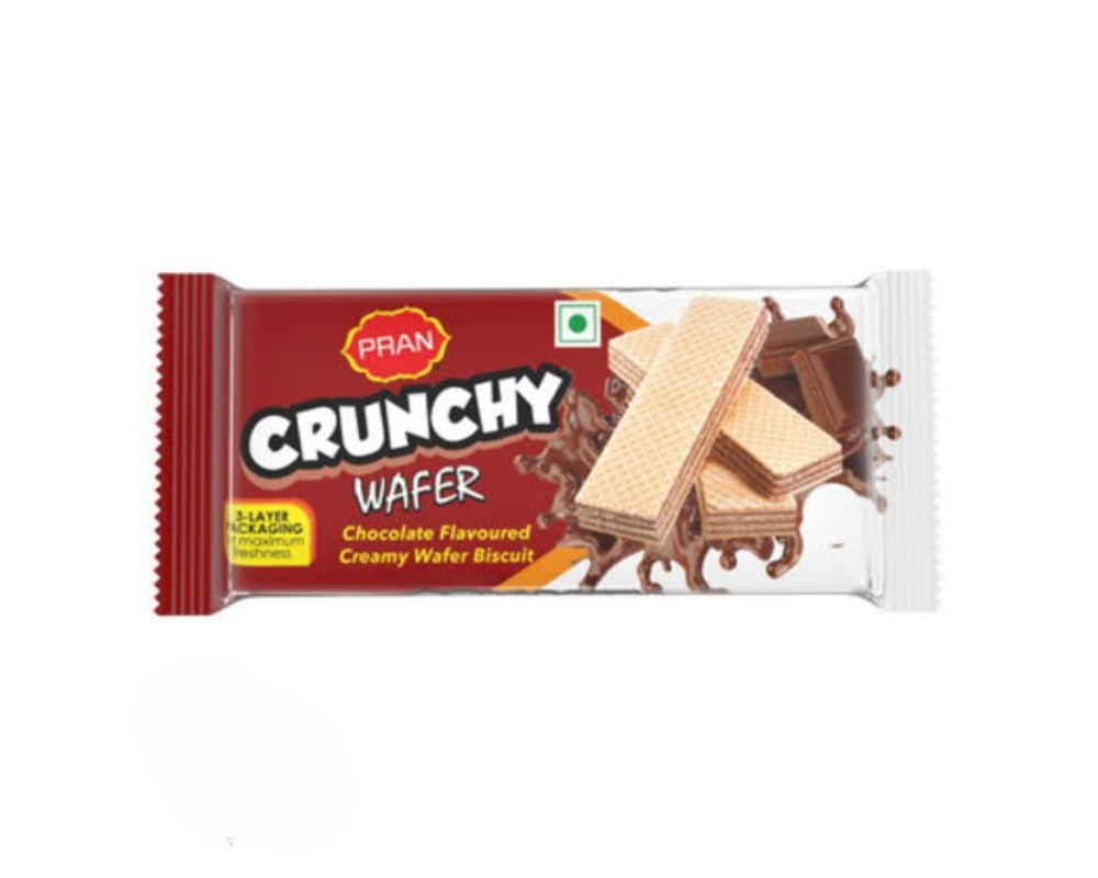Pran Crunchy Chocolate Wafer Biscuit 75gm