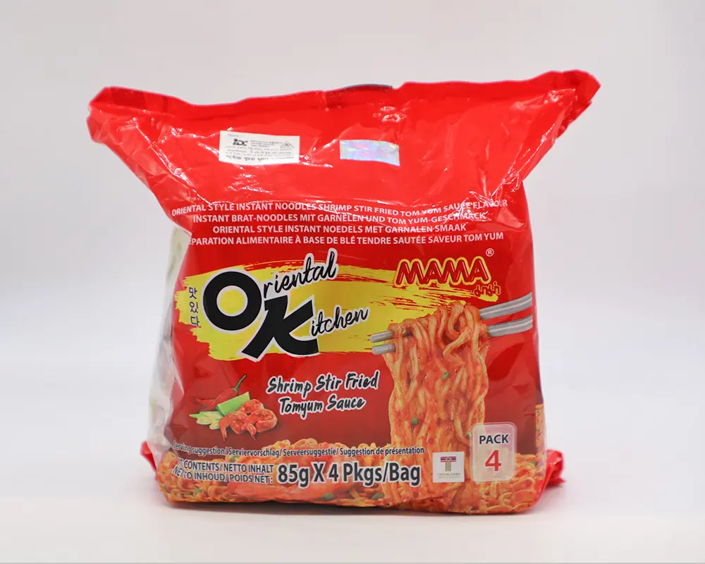 Mama Oriental Kitchen Shrimp Noodles (85gmX4) Thailand