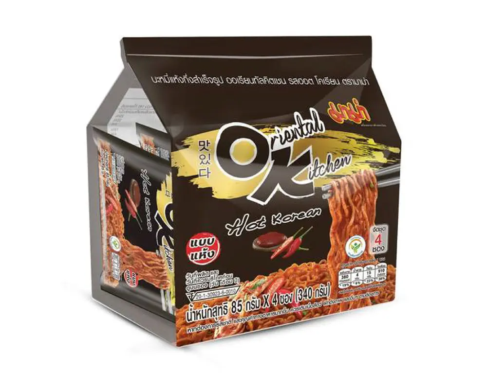 Mama Oriental Kitchen Hot Noodles (85gmX4) Thailand