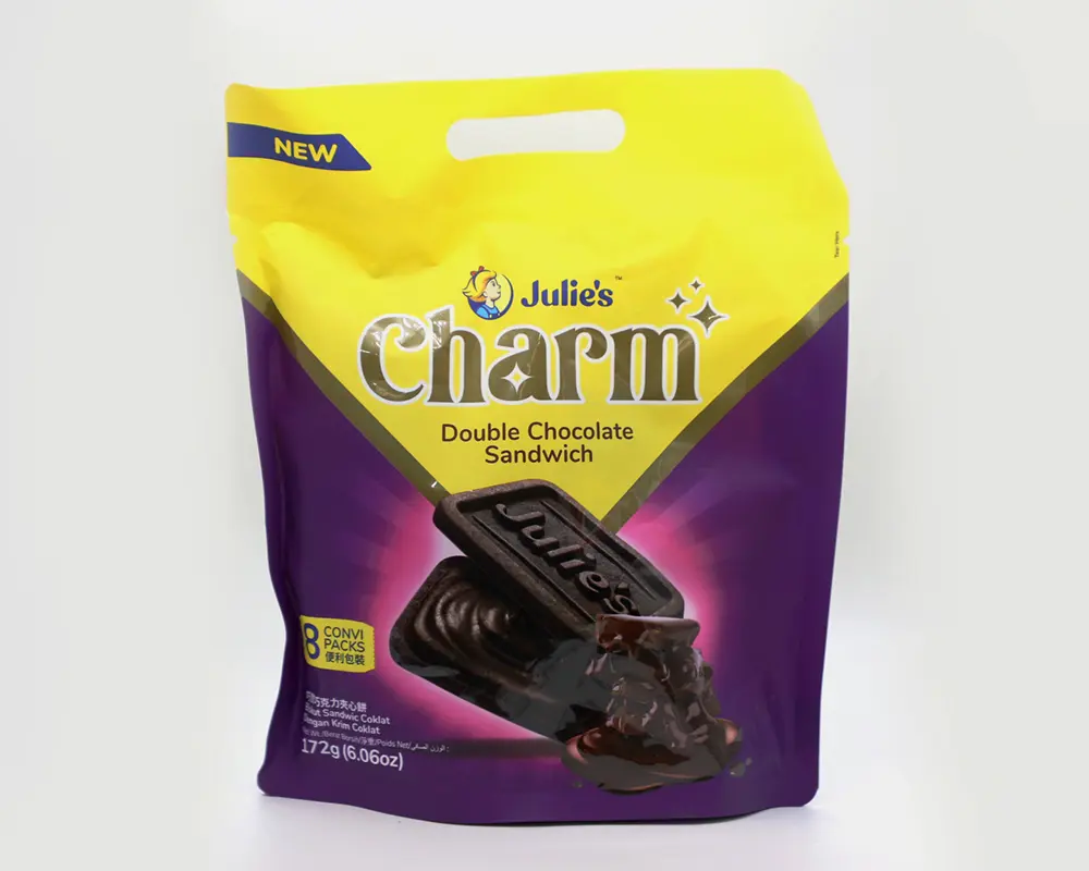 Julie's Charm Double Chocolate Sandwich Biscuits 172gm Malaysia
