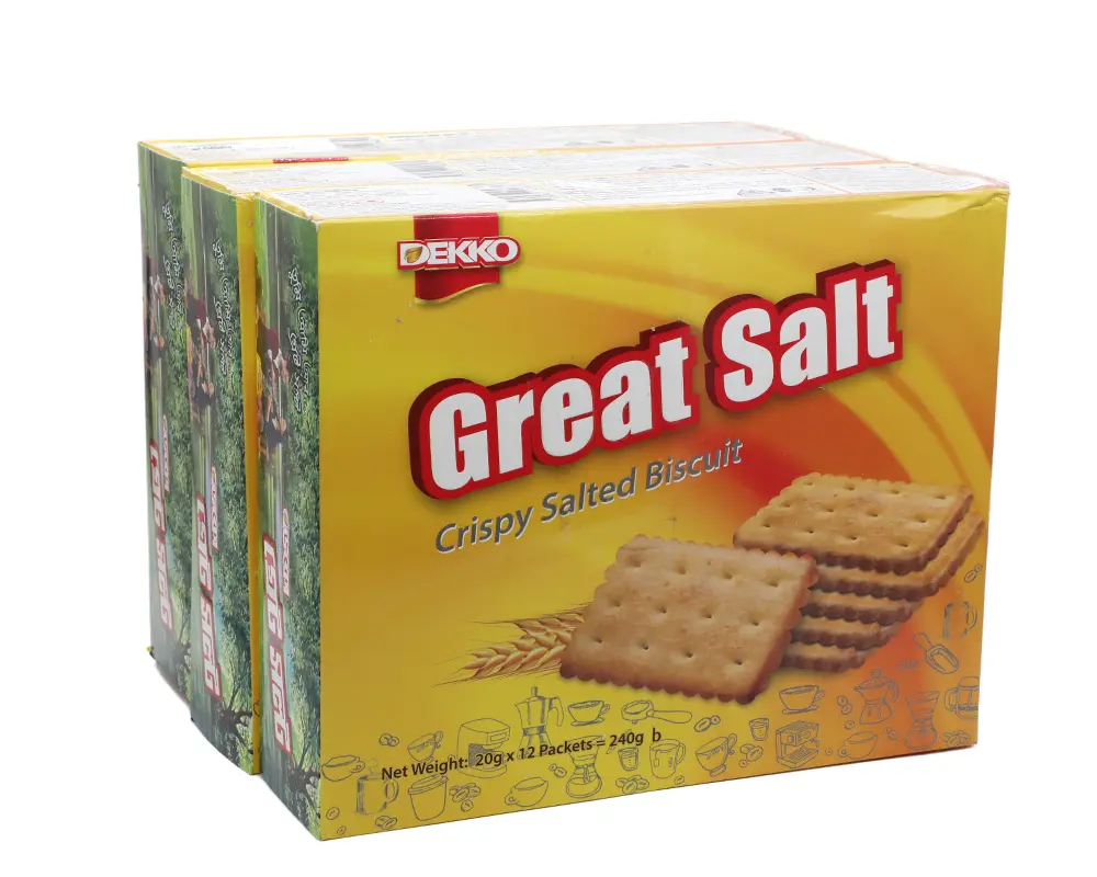 Dekko Great Salt Biscuit 240gm (Buy2 Get1 Free)
