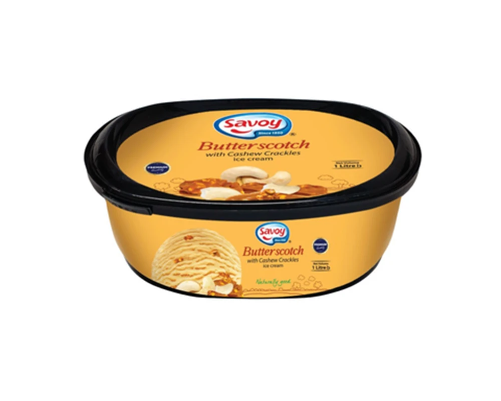 Savoy Butter Scotch Ice Cream 1Ltr.