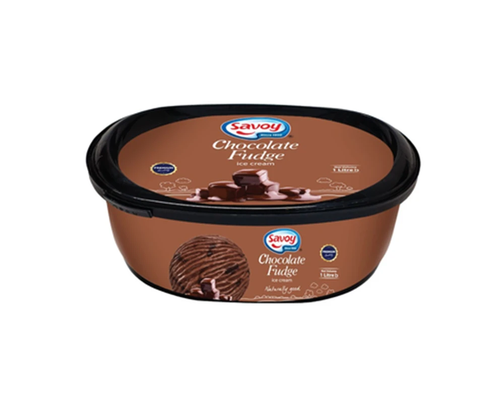 Savoy Chocolate Fudge Ice Cream 1Ltr.