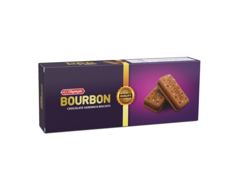 Olympic Bourbon Chocolate Sandwich Biscuits 260gm (Buy2 Save 25 tk)