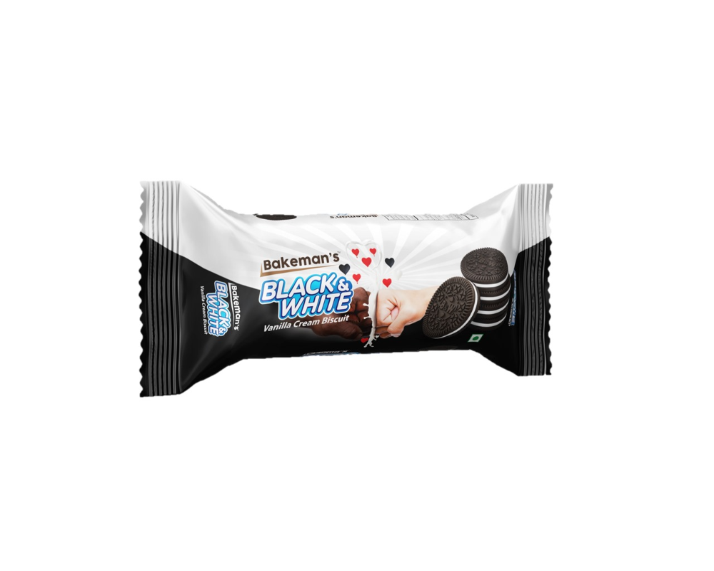 Bakeman's Black & White Biscuit 98gm (Buy2 Get1 Free)