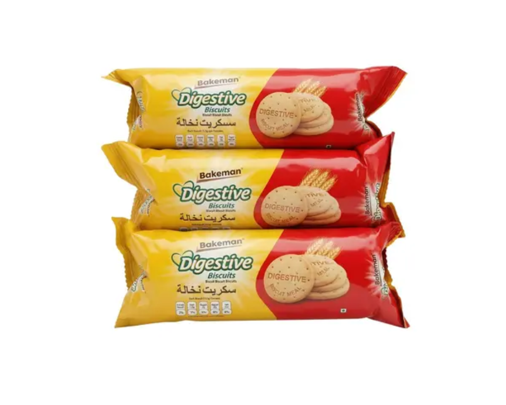Bakeman's Digestive Biscuit 145gm (Buy2 Get1 Free)