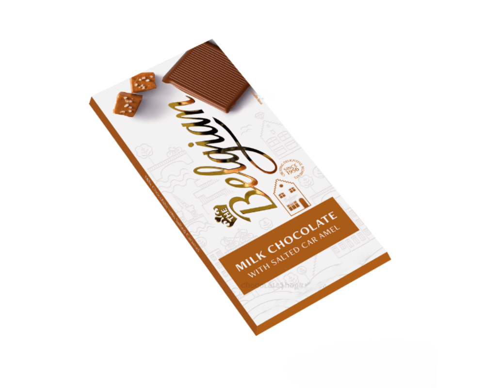 Belgian Milk+Salted Caramel Chocolate 70gm (Belgium)