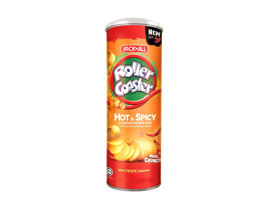 Jack'n Jill Roller Coaster Hot & Spicy Flavor Potato Ring 100gm (Malaysia)
