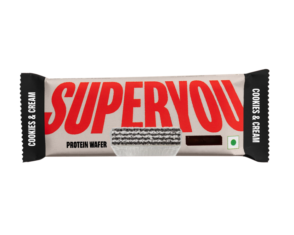 SuperYou Protein Wafer Cookies & Cream 40gm IN