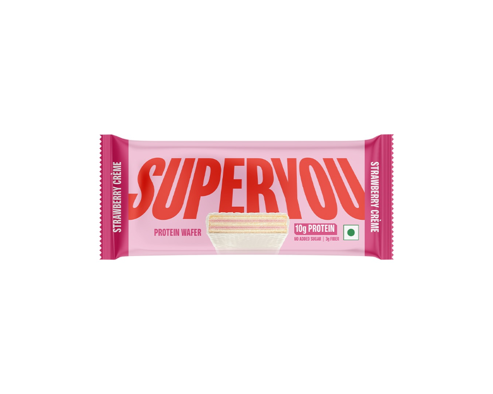 SuperYou Protein Wafer Strawberry Creme 40gm IN