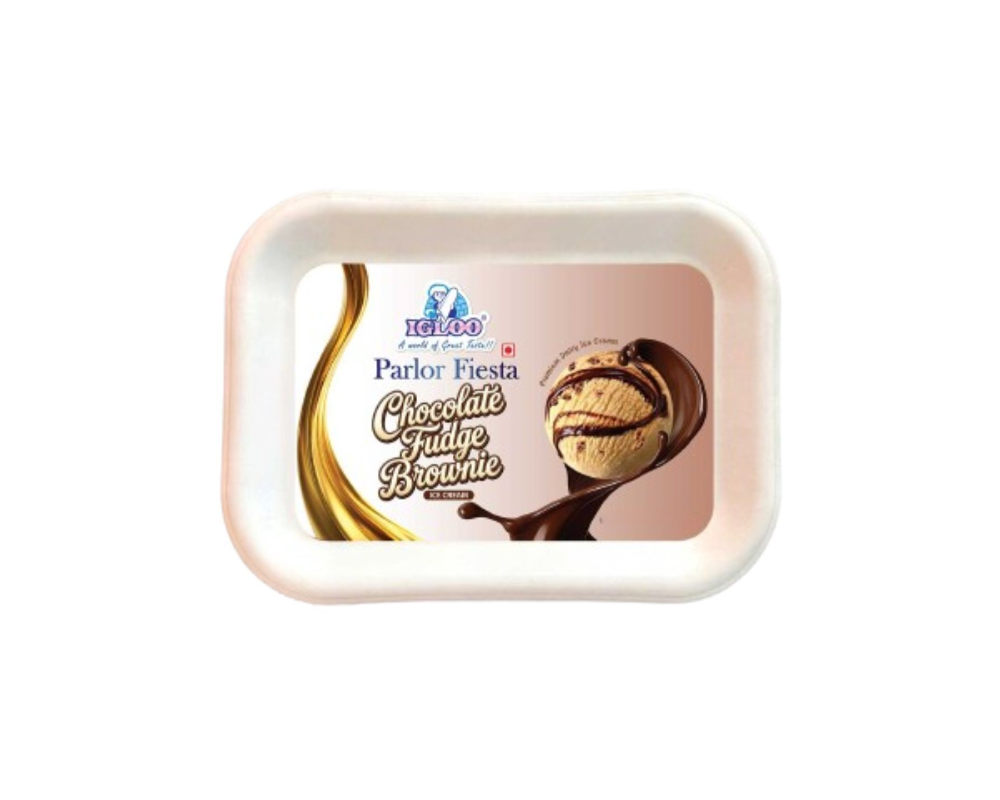 Igloo Parlor Fiesta Chocolate Fudge Brownie Ice Cream 1Ltr.