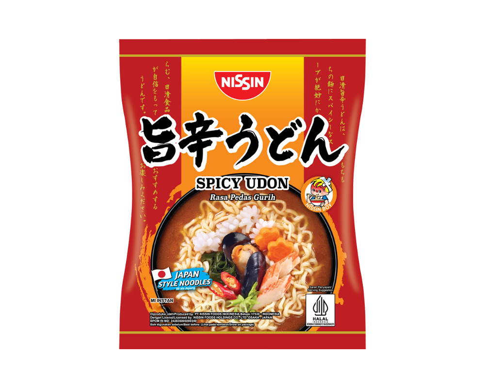 Nissin Spicy Udon Noodles 97gm (Indonesia)