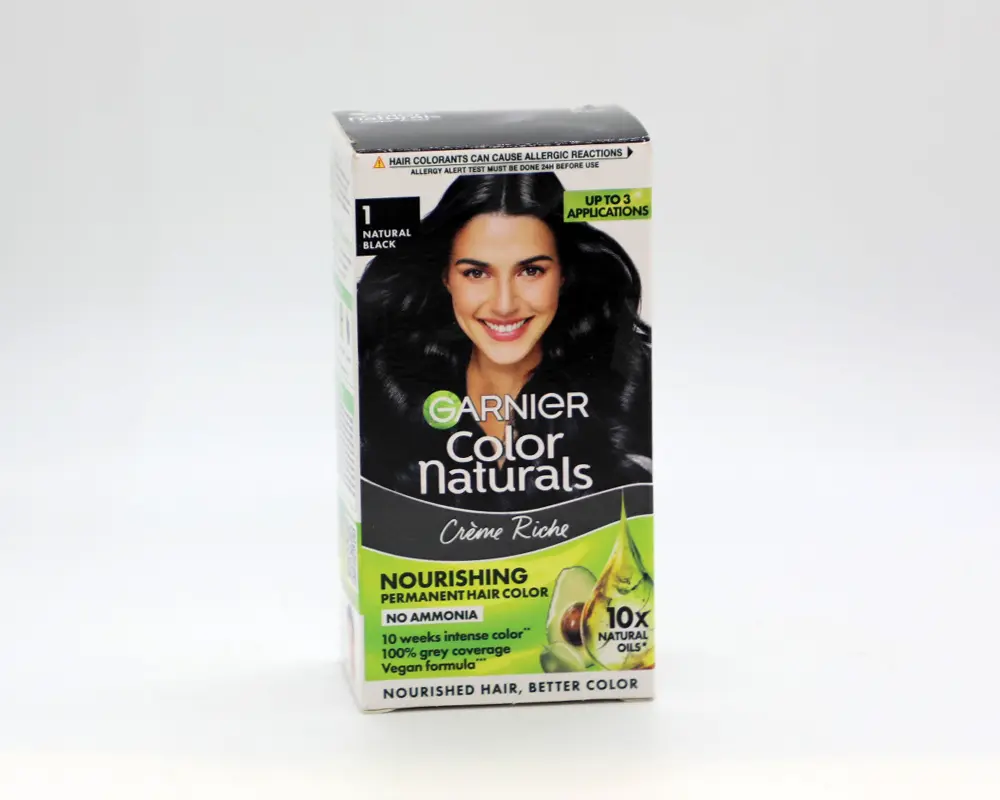 Garnier Color No.1 Natural Black Hair Cream 70ml+60gm