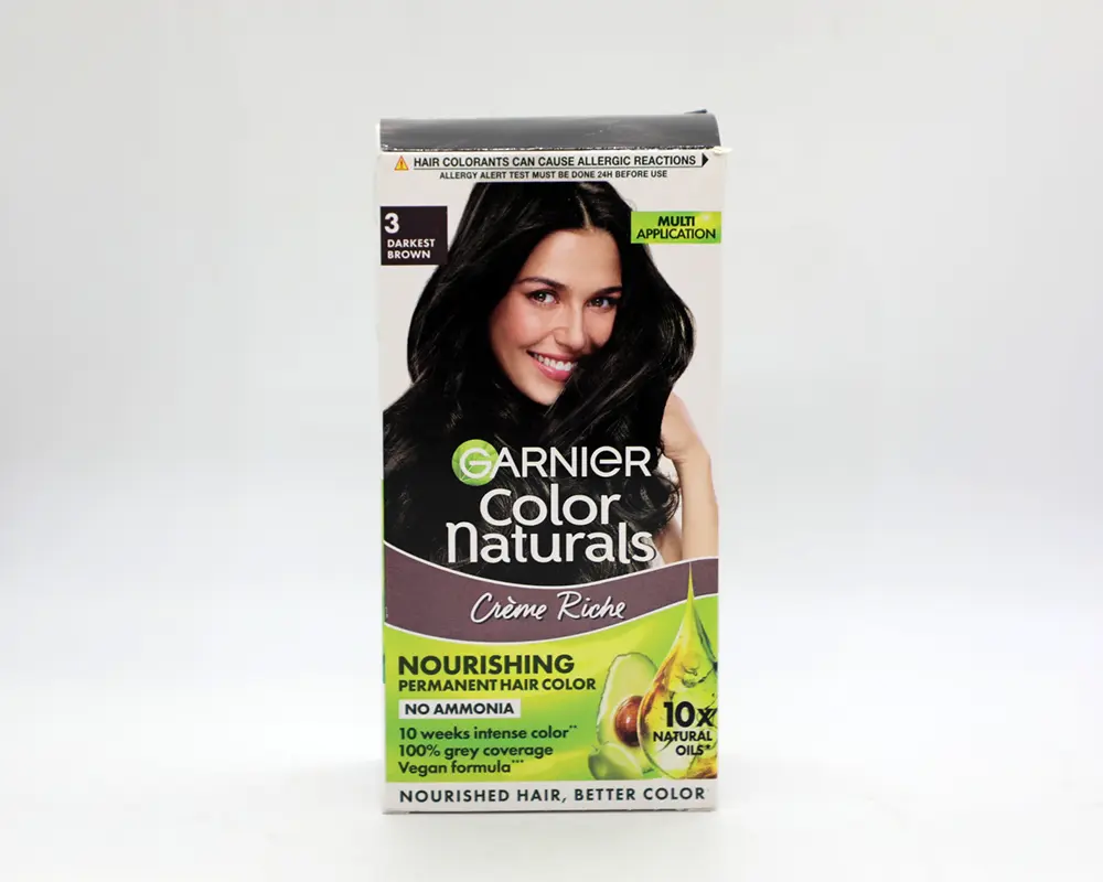 Garnier Color Naturals 3 Darkest Brown 70ml+60gm