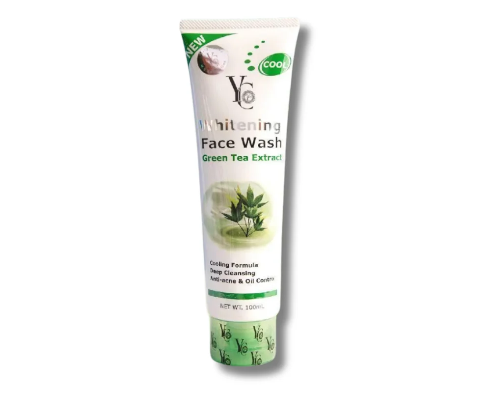 Yong Chin Whitening Face Wash Green Tea Extract 100ml