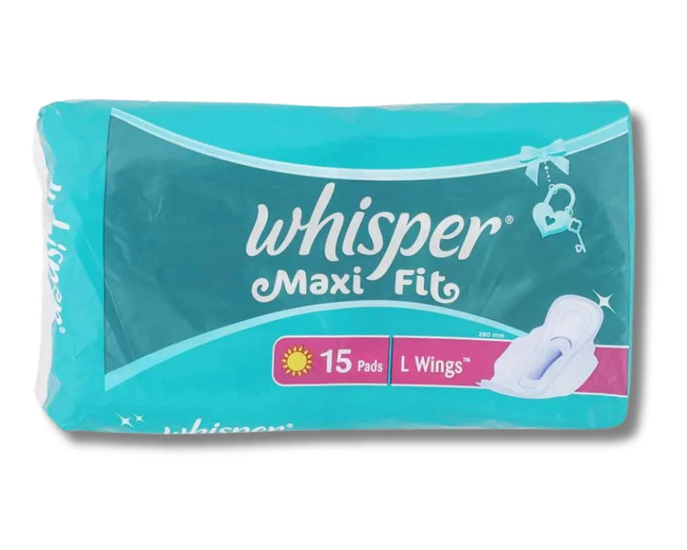 Whisper Maxi Fit Wings 15Pads