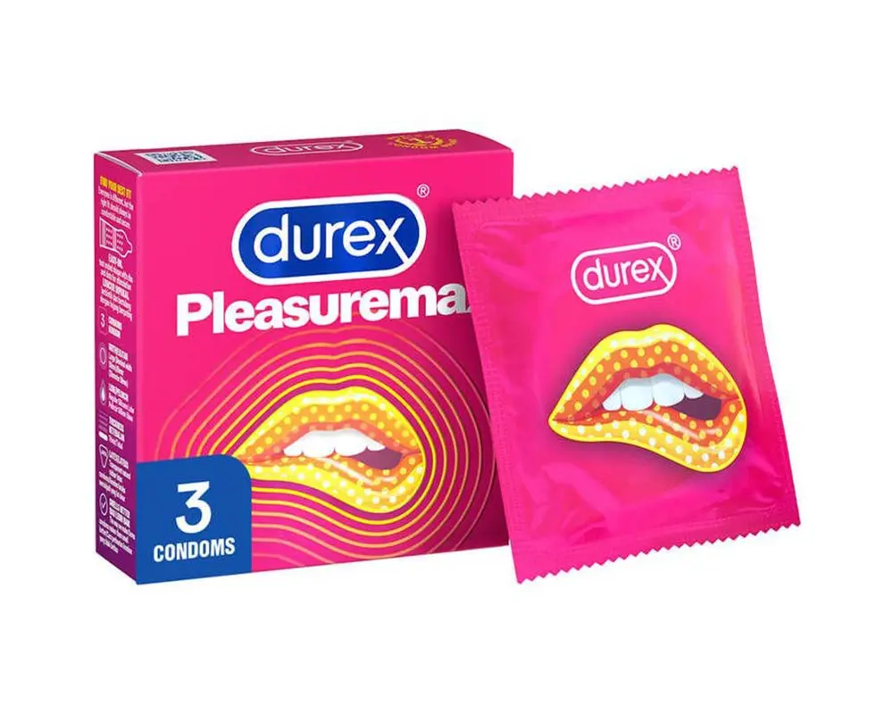 Durex Pleasure Max Condom – 3’s Pack