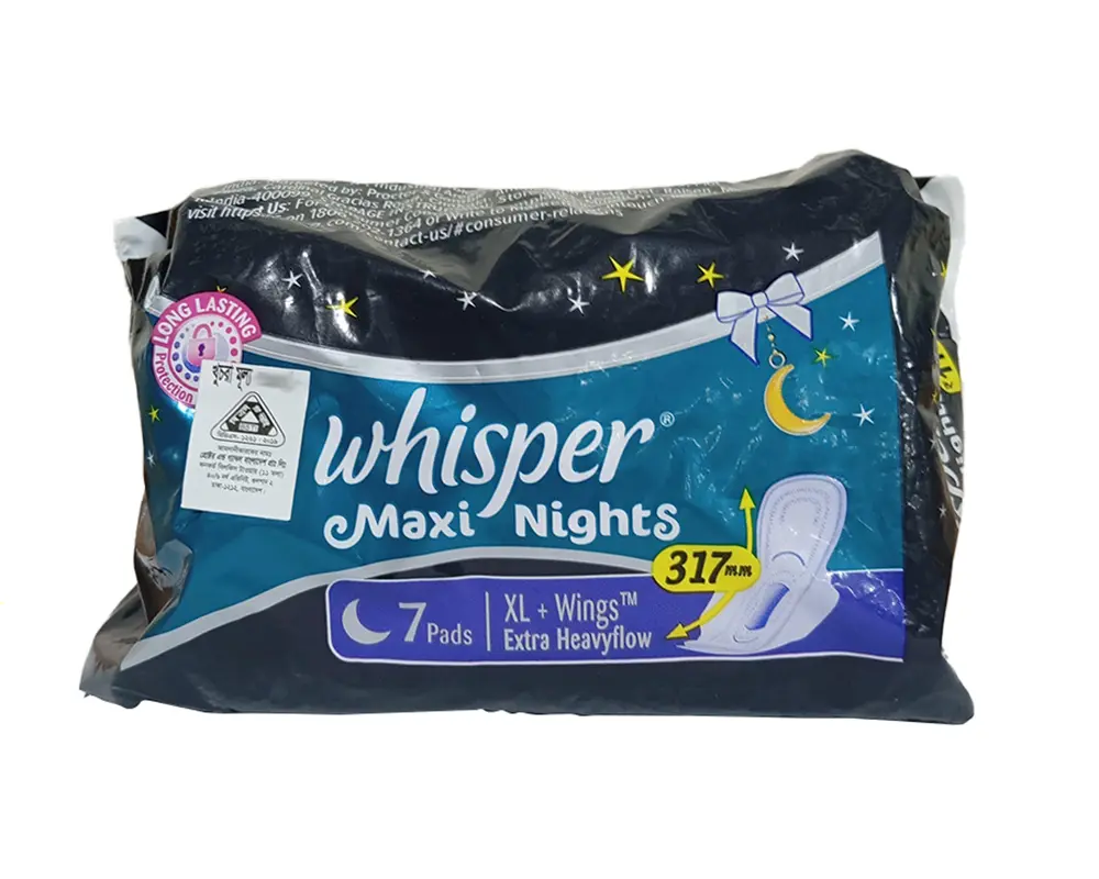 Whisper Maxi Nights Wings 7 Pad