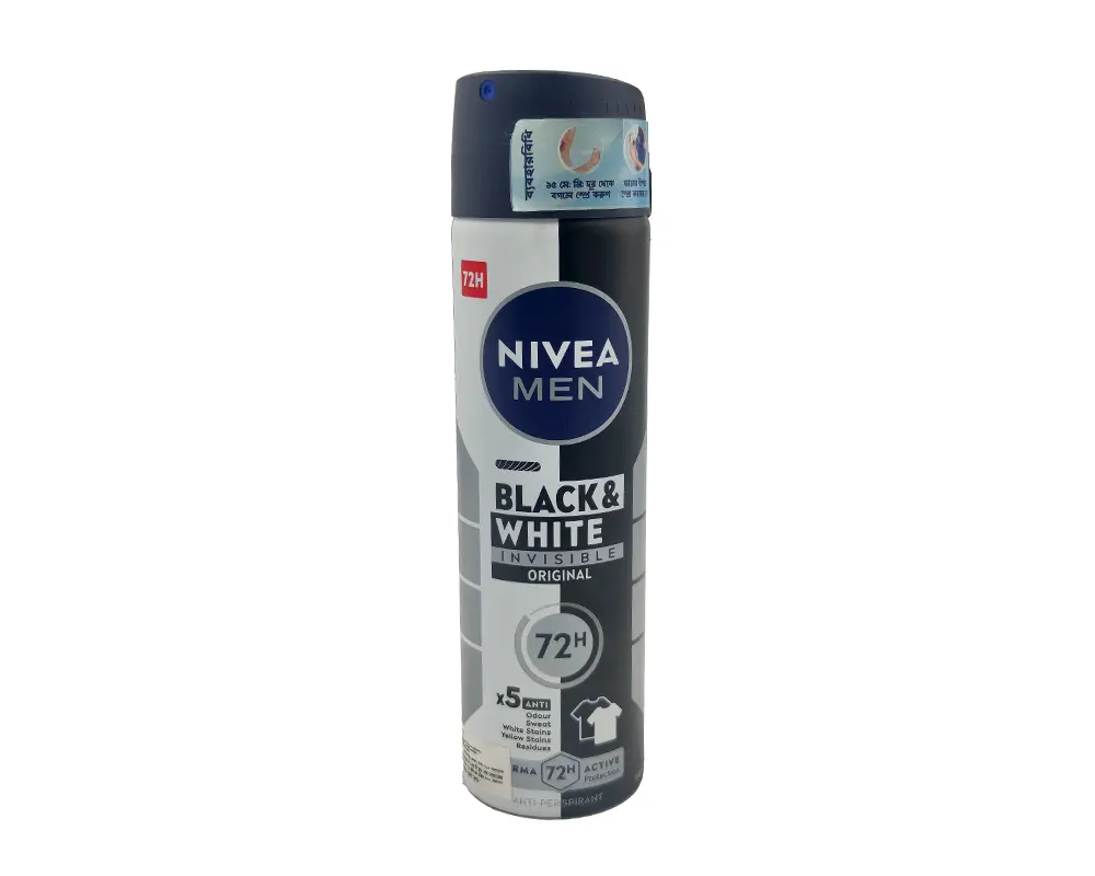 NIVEA Men Invisible Black & White Body Spray 150ml