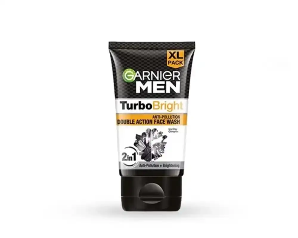 Garnier Men Turbo Bright Double Action Face Wash 50gm