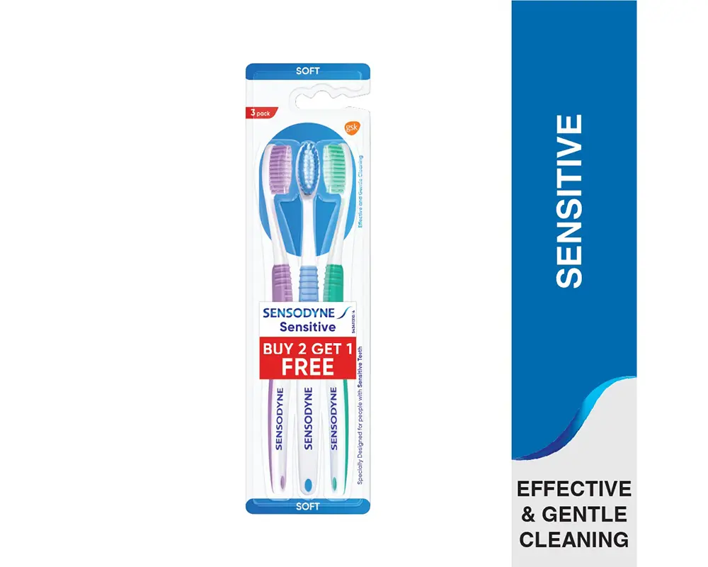 Sensodyne Sensitive Toothbrush (Buy2 Get1 Free)