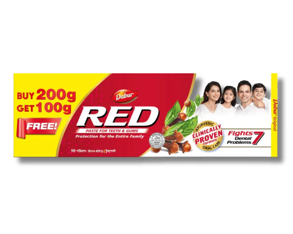 Dabur Red Toothpaste 190gm (Buy1 Get85gm Free)