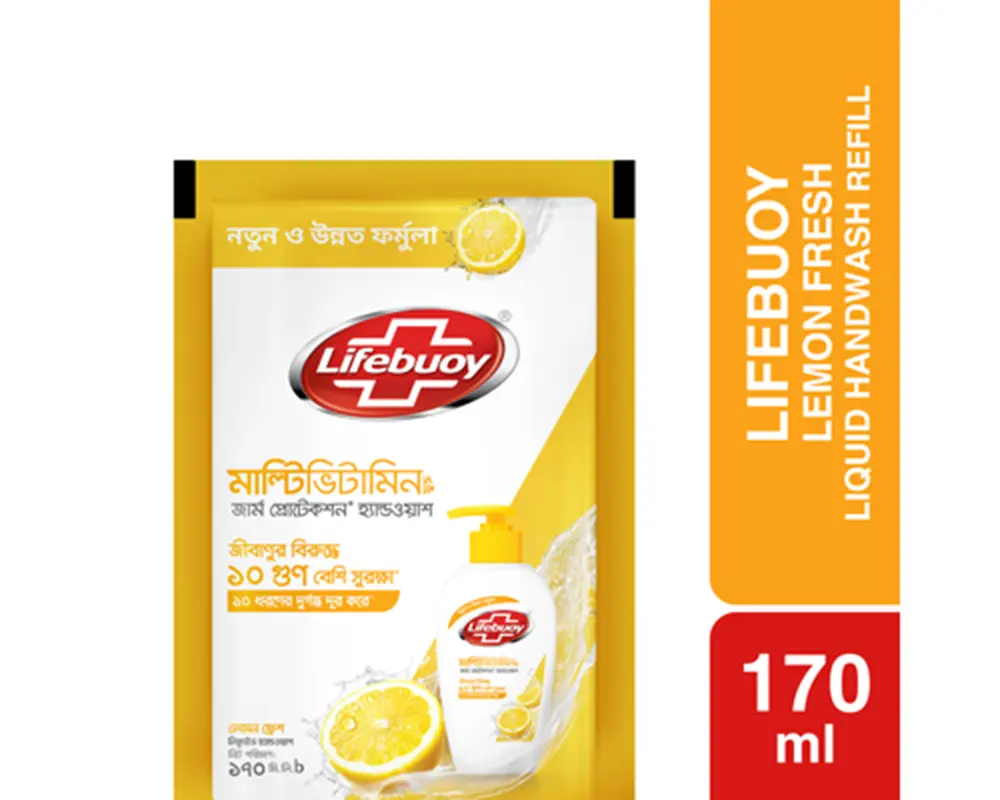 Lifebuoy Hand Wash Lemon Fresh 150(±)30ml (Pouch)