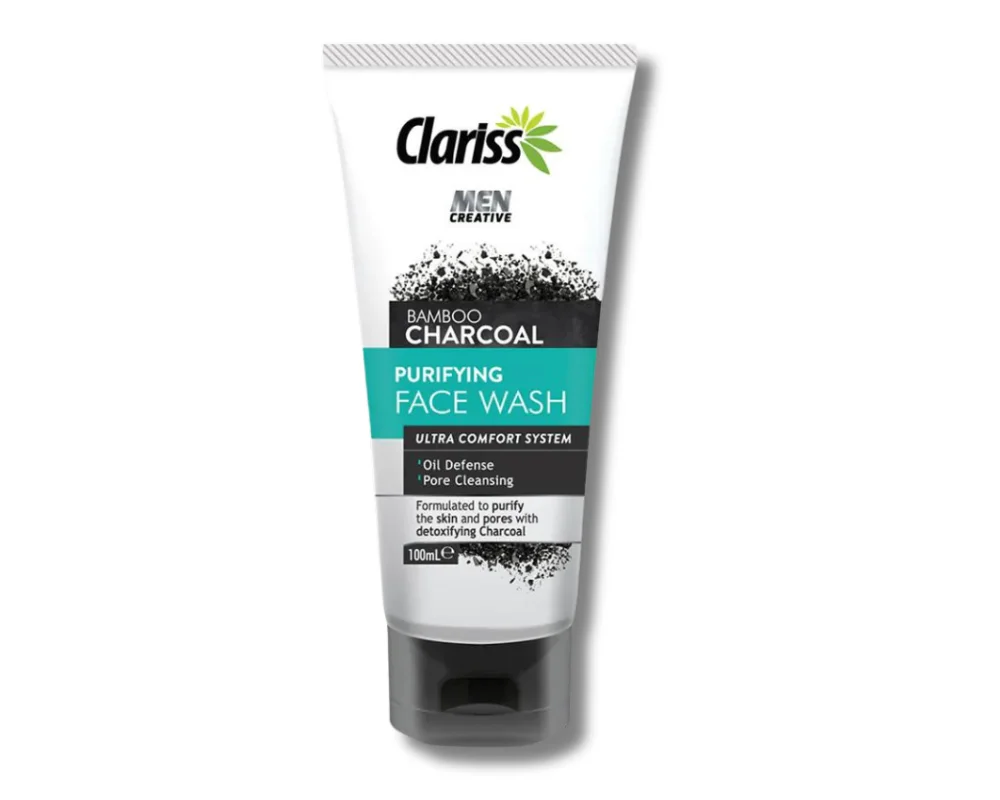 Clariss Bamboo Charcoal Men Face Wash 100ml