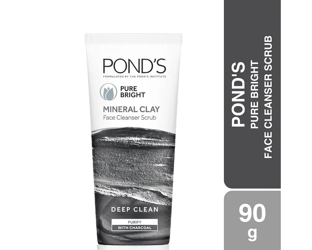 POND'S Pure Bright Mineral Clay Facial Scrub 90gm