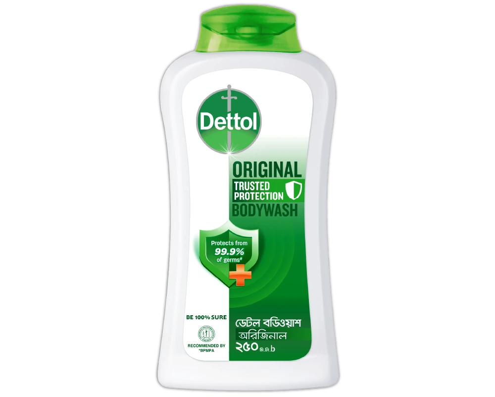 Dettol Body Wash Original Pine Fragrance Antibacterial Shower Gel 250ml