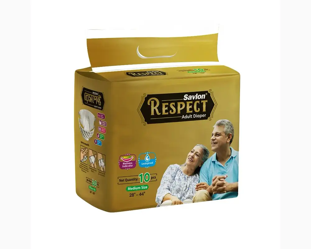 Savlon Respect Adult Diaper 10Pcs Medium