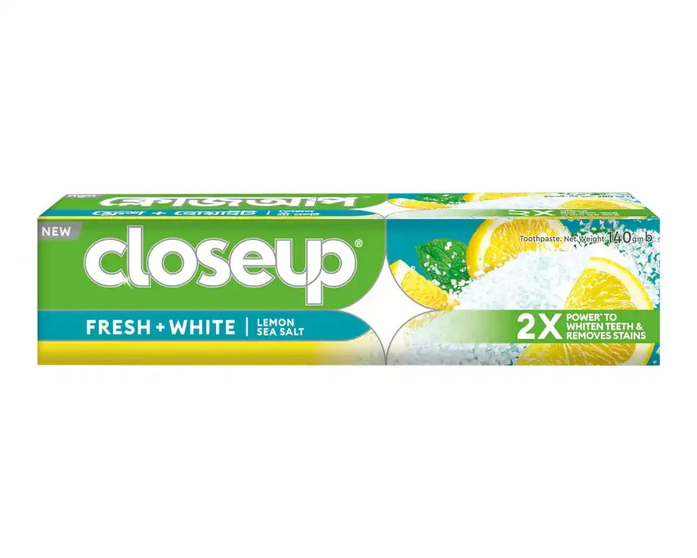 Closeup Lemon Sea Salt Toothpaste 140gm