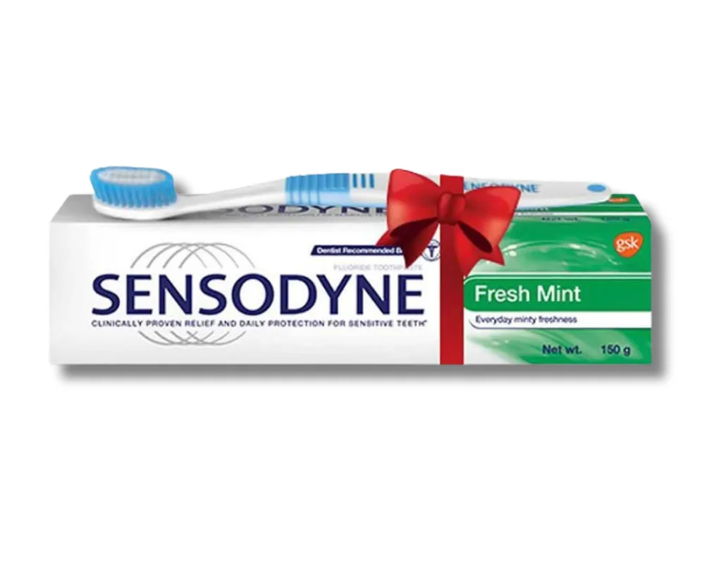 Sensodyne Fresh Mint Toothpaste 150gm (Brush Free)