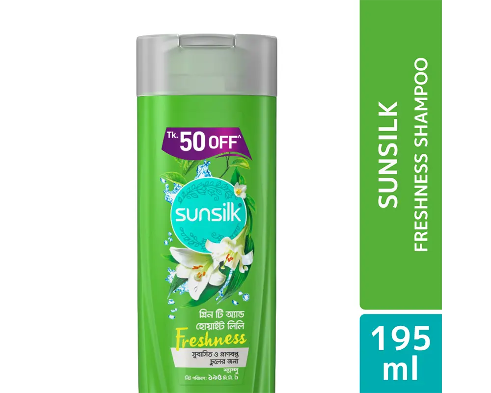 Sunsilk Green Tea & White Lily Shampoo 195ml
